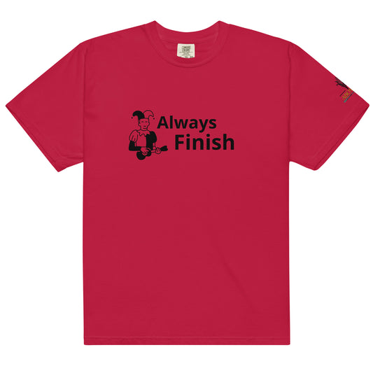 Always Finish Funny T-Shirt – Mindburrow Podcast Edition